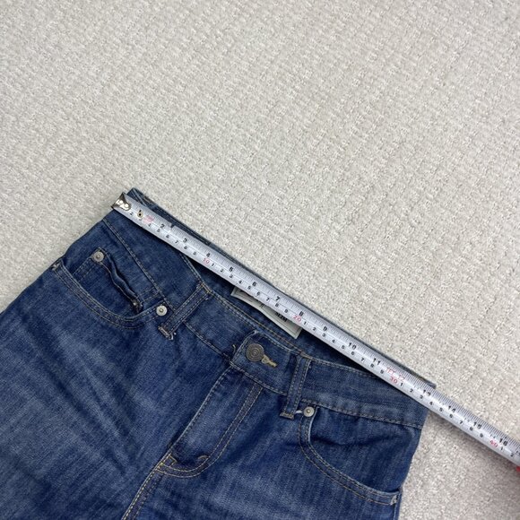 Levis 511 Slim Shorts Regular Men / Boy 27 Blue Distressed Denim Cut Off Raw Hem - Picture 6 of 12